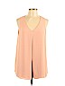 DR2 100% Polyester Pink Sleeveless Blouse Size L - photo 1