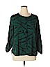 Anne Klein 100% Polyester Green Long Sleeve Blouse Size XL - photo 1