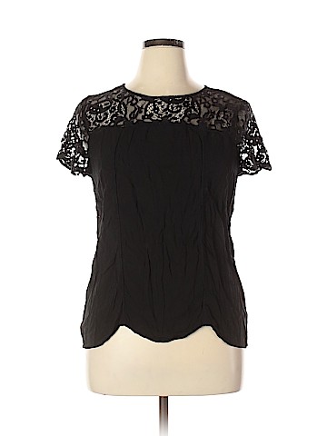 Ann Taylor LOFT Outlet Short Sleeve Blouse (view 1)