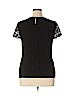 Ann Taylor LOFT Outlet 100% Rayon Black Short Sleeve Blouse Size XL - photo 2