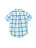 The Children's Place 100% Cotton Blue Short Sleeve Button-Down Shirt Size XS (kids) - photo 2