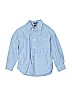 Gap Kids 100% Cotton Blue Long Sleeve Button-Down Shirt Size 6 - 7 - photo 1