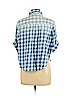 Mossimo Supply Co. 100% Cotton Blue 3/4 Sleeve Button-Down Shirt Size L - photo 2