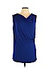 Tahari Blue Sleeveless Top Size L - photo 1