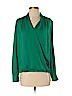 Banana Republic 100% Polyester Green Long Sleeve Blouse Size S - photo 1