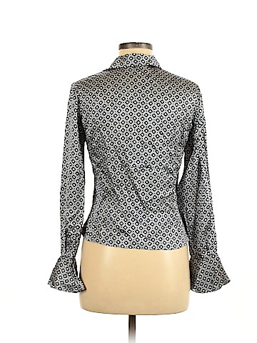AK Anne Klein Long Sleeve Silk Top (view 2)