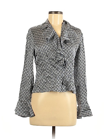 AK Anne Klein Long Sleeve Silk Top (view 1)