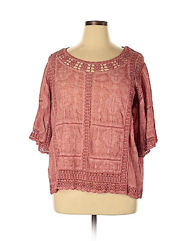Democracy 3/4 Sleeve Blouse (view 1)