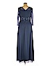 Alex Evenings 100% Polyester Blue Cocktail Dress Size 16 - photo 2