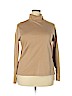 Lands' End 100% Cotton Tan Long Sleeve Turtleneck Size 18 - 20 - photo 1