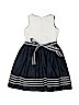 Little Miss 100% Polyester Stripes Blue Dress Size 6X - photo 2