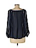 Lucky Brand 100% Rayon Blue 3/4 Sleeve Blouse Size M - photo 2