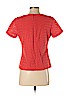 Trina Turk 100% Cotton Red Short Sleeve Blouse Size 4 - photo 2