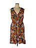 A New Day 100% Rayon Orange Casual Dress Size XL - photo 1