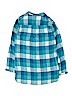 Old Navy Checkered-gingham Blue Long Sleeve Button-Down Shirt Size 14 - photo 2