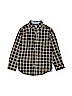 Gymboree 100% Cotton Plaid Black Long Sleeve Button-Down Shirt Size 6 - photo 1