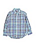 Crewcuts 100% Cotton Blue Long Sleeve Button-Down Shirt Size 8 - photo 1