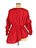 Project Runway Red 3/4 Sleeve Blouse Size XL - photo 2