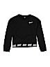 Nike 100% Polyester Solid Black Sweatshirt Size M (youth) - photo 1