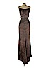 Badgley Mischka 100% Silk Brown Cocktail Dress Size 2 - photo 2