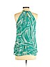 Banana Republic 100% Polyester Green Sleeveless Blouse Size S - photo 2