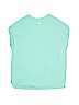 Athleta Solid Teal Active T-Shirt Size 14 - photo 2
