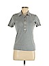 Tory Burch 100% Cotton Gray Short Sleeve Henley Size M - photo 1
