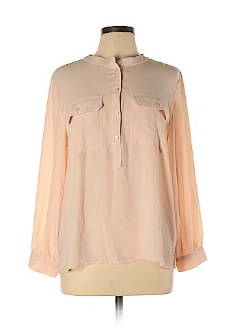 Ann Taylor LOFT Long Sleeve Button-Down Shirt (view 1)