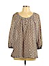 Talbots Tan 3/4 Sleeve Blouse Size L (petite) - photo 1