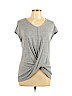 Lush Gray Short Sleeve Top Size L - photo 1