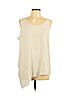 Eileen Fisher 100% Silk Ivory Sleeveless Silk Top Size L (petite) - photo 1
