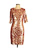 BCBGMAXAZRIA Gold Cocktail Dress Size L - photo 1