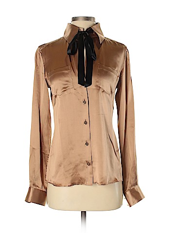 Dolce & Gabbana Long Sleeve Silk Top (view 1)