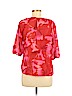 Ann Taylor LOFT 100% Polyester Red 3/4 Sleeve Blouse Size M (petite) - photo 2
