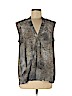 Apt. 9 100% Polyester Gray Sleeveless Blouse Size L - photo 1