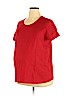 Duo Maternity 100% Cotton Red Short Sleeve T-Shirt Size XL - photo 1