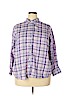 Lands' End 100% Cotton Purple Long Sleeve Button-Down Shirt Size 22W - photo 1