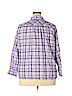 Lands' End 100% Cotton Purple Long Sleeve Button-Down Shirt Size 22W - photo 2