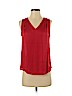 Banana Republic 100% Polyester Red Sleeveless Blouse Size S (petite) - photo 1
