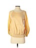 Ports 1961 100% Cotton Tan 3/4 Sleeve Blouse Size XS - photo 1