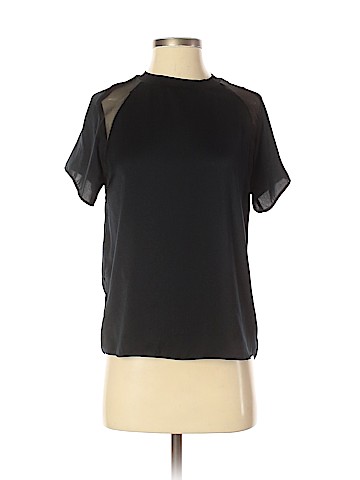 Zara W&B Collection Short Sleeve Blouse (view 1)