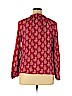 Lucky Brand 100% Viscose Red Long Sleeve Blouse Size XL - photo 2
