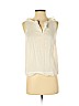 Talbots 100% Cotton White Sleeveless Blouse Size 4 (petite) - photo 1