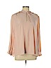 Joie 100% Polyester Tan Long Sleeve Blouse Size L - photo 1