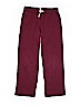 Lands' End 100% Cotton Solid Burgundy Track Pants Size M (kids) - photo 1