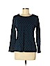 Talbots 100% Cotton Blue Long Sleeve Top Size M (petite) - photo 1