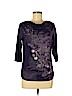 Style&Co Purple 3/4 Sleeve Top Size M (petite) - photo 1