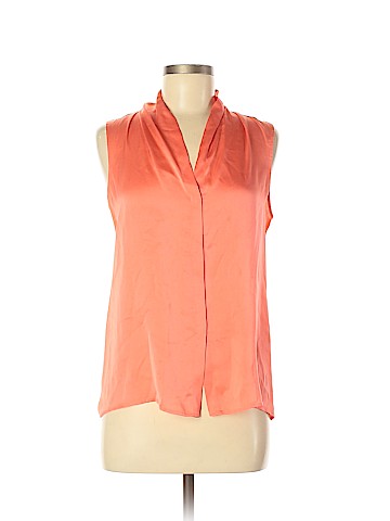 Theory Short Sleeve Silk Top (view 1)