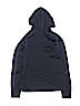 Lands' End Solid Black Zip Up Hoodie Size 10 - 12 - photo 2