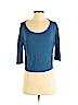 Attitude Unknown 100% Rayon Blue Long Sleeve Top Size S (petite) - photo 1